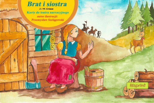 Kamishibai "Brat i siostra" knk-R03 - Wydawnictwo Risprint, publikacje z serii: legendy kamishibai, baśnie kamishibai, bajki kamishibai     
